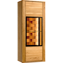 Witryna wisząca dębowa z oświetleniem Typ 14 LUNA Podstawowe