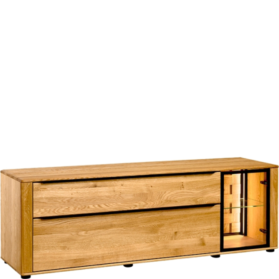 Szafa RTV dębowa z oświetleniem Typ 25 LUNA Podstawowe