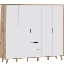 Szafa 5 drzwi 2 szuflady VNKS852-L25 VANKKA Podstawowe