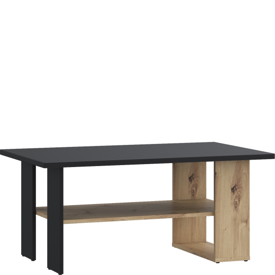 Ława dwupoziomowa 100 x 60 CFTT5210-M922 Dąb Artisan / Czarny COFFEE TABLES Podstawowe