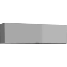 Szafka wisząca z klapą 110 cm ENJH121-M534 Szary /Jasnoszare szkło POOLE Podstawowe