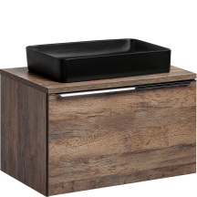 Szafka łazienkowa wisząca z umywalką 80 cm SANTA FE OAK Podstawowe