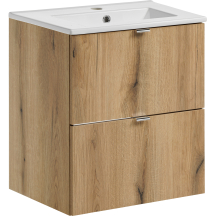 Zestaw szafek łazienkowych 50 cm z umywalką meblową NOVA OAK Podstawowe
