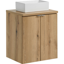 Szafka łazienkowa wisząca z umywalką 50 cm NOVA OAK Podstawowe