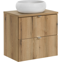 Szafka łazienkowa wisząca z umywalką 60 cm NOVA OAK Podstawowe