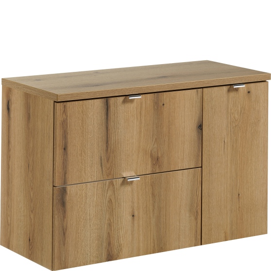 Zestaw szafek łazienkowych z blatem 90 cm NOVA OAK Podstawowe