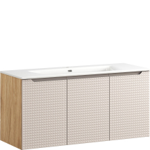 Szafka łazienkowa 3-drzwiowa 120 cm z umywalką LUXOR BEIGE Podstawowe