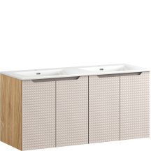 Szafka łazienkowa 4-drzwiowa 120 cm z podwójną umywalką LUXOR BEIGE Podstawowe