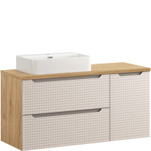 Szafka łazienkowa z umywalką 120 cm LUXOR BEIGE Podstawowe