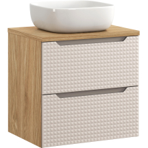 Szafka łazienkowa 60 cm z umywalką nablatową LUXOR BEIGE Podstawowe