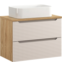 Szafka łazienkowa 80 cm z umywalką nablatową LUXOR BEIGE Podstawowe
