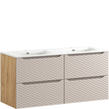 Zestaw szafek łazienkowych z podwójną umywalką 120 cm OCEAN BEIGE Podstawowe