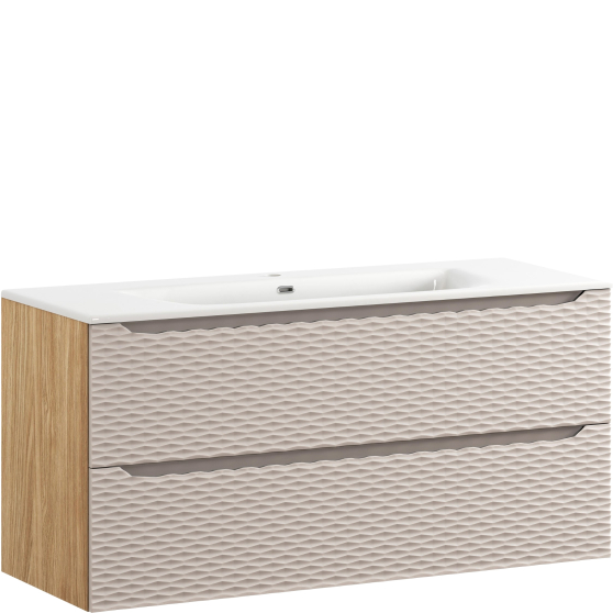 Zestaw szafka łazienkowa z umywalką 120 cm OCEAN BEIGE Podstawowe
