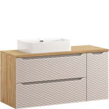 Zestaw szafka łazienkowa z umywalką 120 cm OCEAN BEIGE Podstawowe