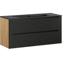 Zestaw szafka łazienkowa z umywalką 120 cm OCEAN BLACK Podstawowe