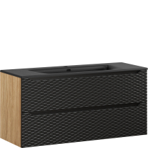 Zestaw szafka łazienkowa z umywalką 120 cm OCEAN BLACK Podstawowe