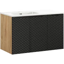 Szafka do łazienki 3-drzwiowa z umywalką 90 cm OCEAN BLACK Podstawowe