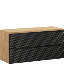 Szafka łazienkowa wisząca z blatem 120 cm OCEAN BLACK Podstawowe