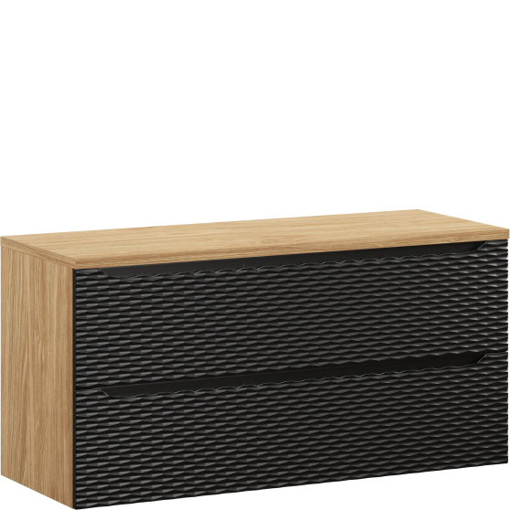 Szafka łazienkowa wisząca z blatem 120 cm OCEAN BLACK Podstawowe