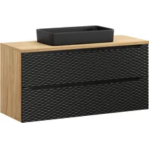 Zestaw szafka łazienkowa czarna z umywalką 120 cm OCEAN BLACK Podstawowe