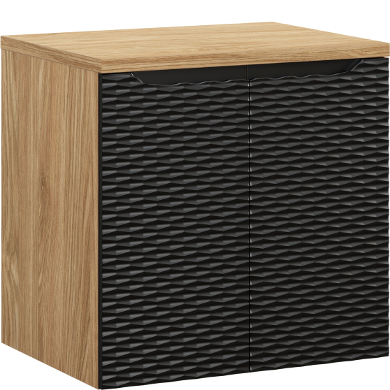 Szafka łazienkowa wisząca z blatem 60 cm OCEAN BLACK Podstawowe