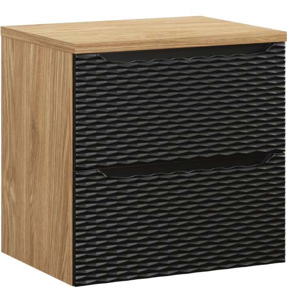 Szafka łazienkowa wisząca z blatem 60 cm OCEAN BLACK Podstawowe