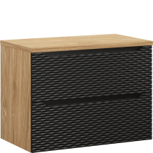 Szafka łazienkowa wisząca z blatem 80 cm OCEAN BLACK Podstawowe