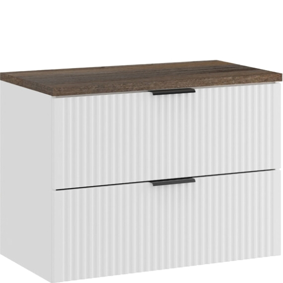 Szafka łazienkowa wisząca z blatem 80 cm ADEL WHITE Podstawowe