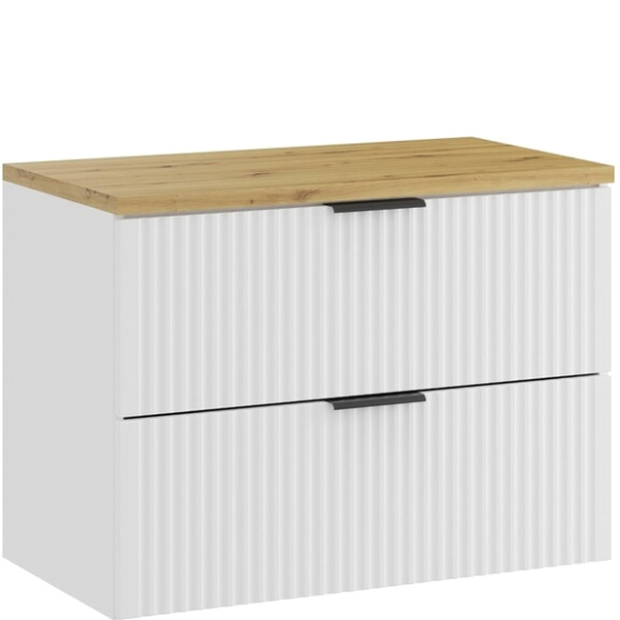 Szafka łazienkowa wisząca z blatem Artisan 80 cm ADEL WHITE Podstawowe