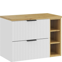 Zestaw szafek łazienkowych z blatem Artisan 80 cm ADEL WHITE Podstawowe