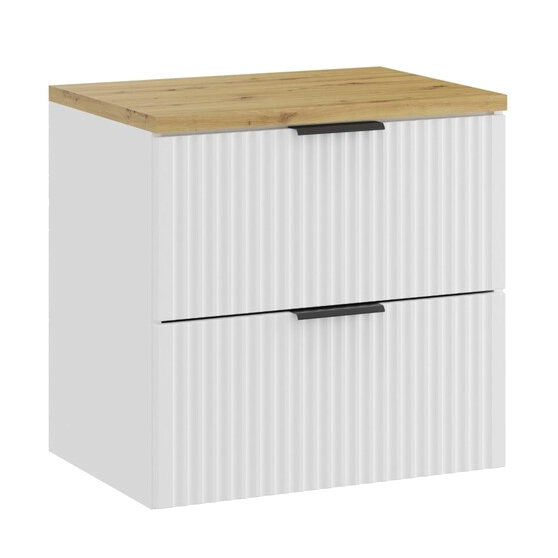 Szafka łazienkowa wisząca z blatem Artisan 60 cm ADEL WHITE Podstawowe
