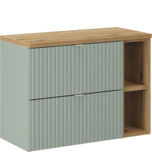 Zestaw szafek łazienkowych z blatem 80 cm LINE REEDN GREEN Podstawowe