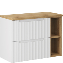 Zestaw szafek łazienkowych z blatem 80 cm NOVA WHITE Podstawowe