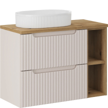Szafka łazienkowa wisząca 80 cm z umywalką NOVA CASHMERE Podstawowe