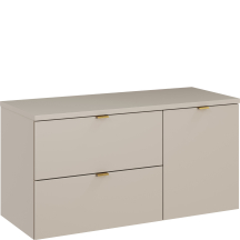Zestaw szafek łazienkowych z koszem i blatem 100 cm DALIA CASHMERE Podstawowe
