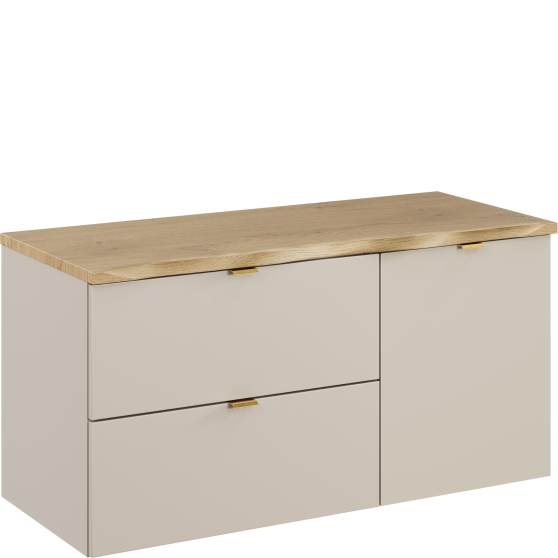 Zestaw szafek łazienkowych z koszem i blatem 100 cm DALIA CASHMERE Podstawowe