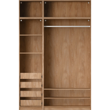 Szafa 150 cm bez frontu zestaw 16 R06-SET16 COMBO DĄB PUCCINI Podstawowe