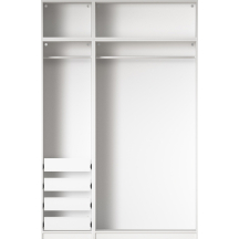 Szafa 150 cm bez frontu zestaw 15 R06-SET15 COMBO BIAŁE Podstawowe