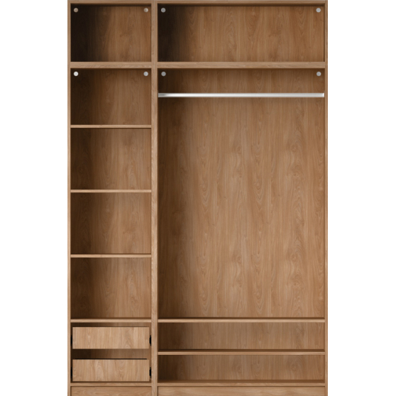Szafa 150 cm bez frontu zestaw 14 R06-SET14 COMBO DĄB PUCCINI Podstawowe