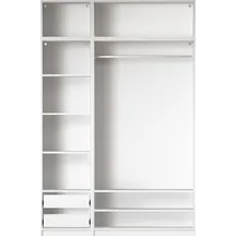 Szafa 150 cm bez frontu zestaw 14 R06-SET14 COMBO BIAŁE Podstawowe