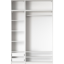 Szafa 150 cm bez frontu zestaw 14 R06-SET14 COMBO BIAŁE Podstawowe