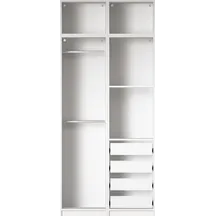 Szafa 100 cm bez frontu zestaw 13 R06-SET13 COMBO BIAŁE Podstawowe