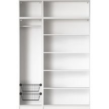 Szafa 150 cm bez frontu zestaw 17 R06-SET17 COMBO BIAŁE Podstawowe