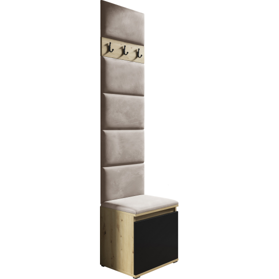 Zestaw mebli do przedpokoju 50 cm EMI 7 Mini garderoba Podstawowe (5)