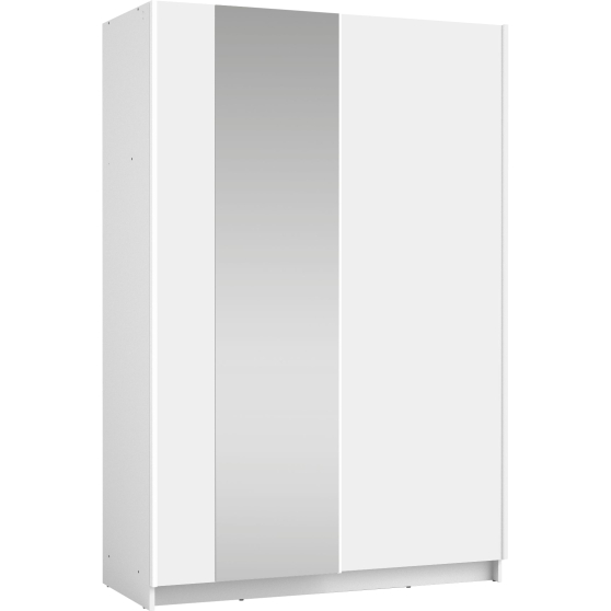 Szafa przesuwna 2D SOFIA z lustrem 120 cm Biały Podstawowe