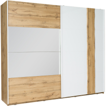 Szafa 2 drzwiowa z lustrem 200 cm WOOD Podstawowe