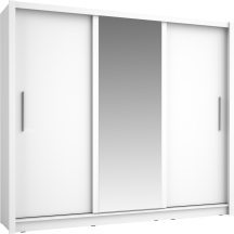Szafa przesuwna 3D BAKU z lustrem 248 cm Biały Podstawowe