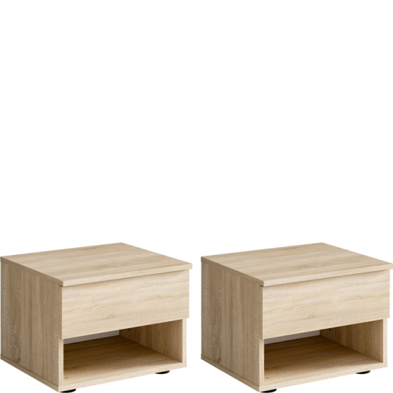 Szafki nocne z szufladą 2 szt FINO SONOMA Podstawowe