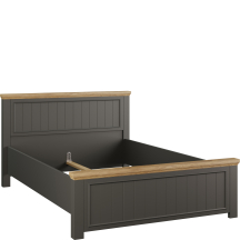 Łóżko do sypialni 140 x 200 PNTL1142-Q243 Szare PONTYPOOL Podstawowe