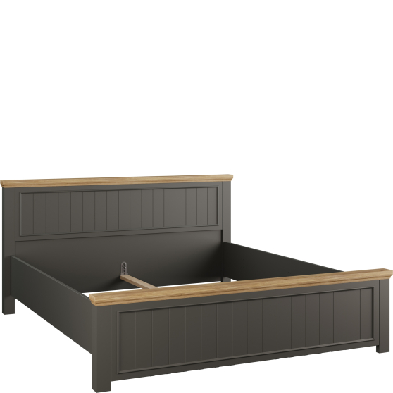 Łóżko do sypialni 180 x 200 PNTL1182-Q243 Szare PONTYPOOL Podstawowe